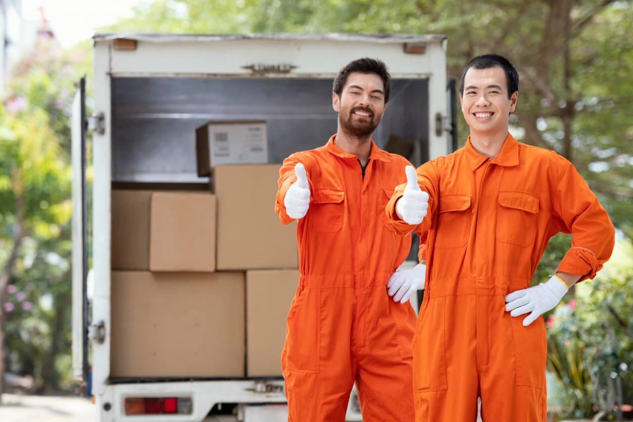 Speed Move Packers and Movers Surat crew ready beside a loaded moving truck